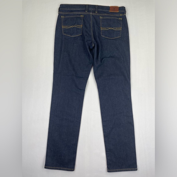 Lucky Brand Jeans Womens 12/31 Charlie Skinny Dark Wash Mid Rise Stretch 34” W - Picture 2 of 11